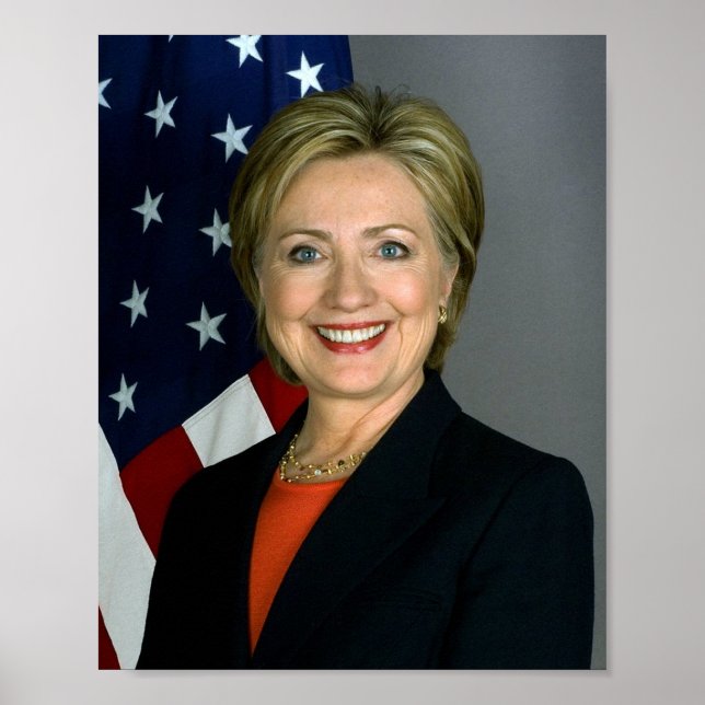 Poster Portrait d'Hillary Clinton (Devant)