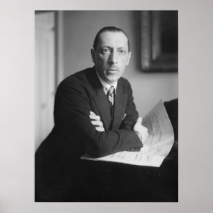 Poster Portrait d'Igor Stravinsky