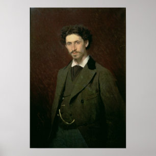 Poster Portrait d'Ilya Efimovich Repin, 1876