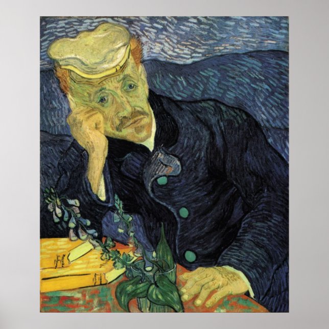 Poster Portrait du docteur Gachet, Vincent van Gogh (Devant)
