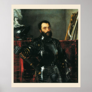 Poster Portrait du duc d'Urbino par Titien