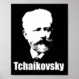 Poster Portrait du grand compositeur russe Tchaïkovski