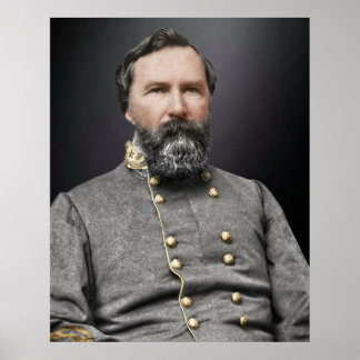 Poster Portrait du lieutenant général James Longstreet