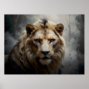 Poster Portrait du lion