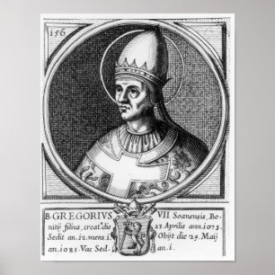 Poster Portrait du Pape Grégoire VII