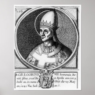 Poster Portrait du Pape Grégoire VII