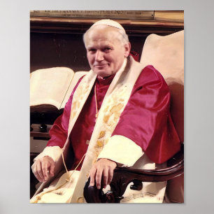 Poster Portrait du Pape Jean-Paul II