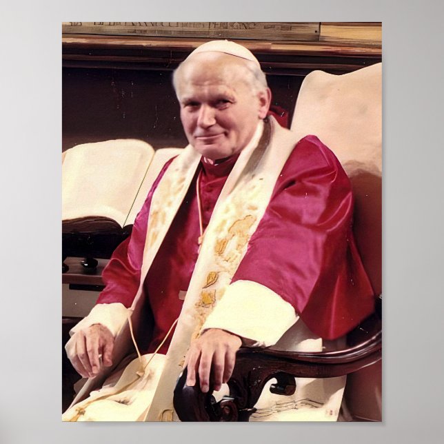 Poster Portrait du Pape Jean-Paul II (Devant)