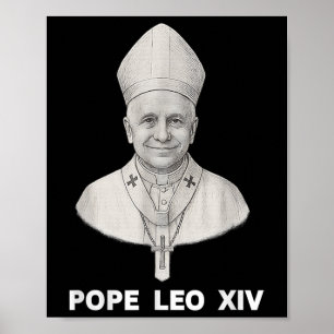 Poster Portrait du Pape Leo Xiv