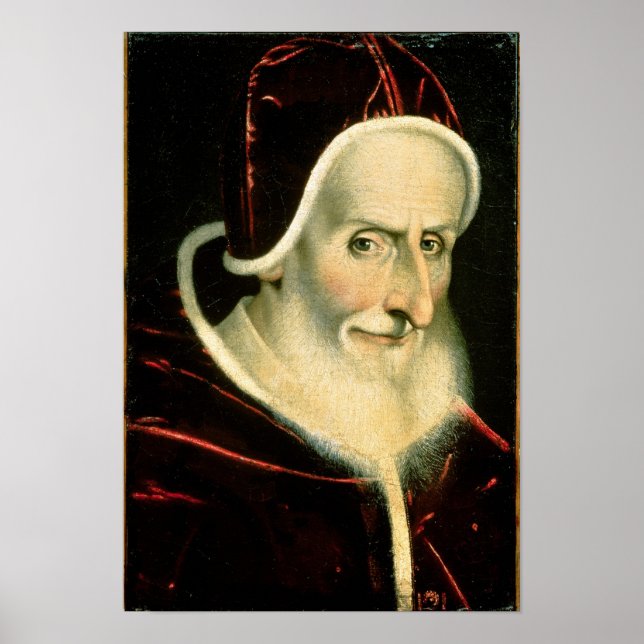 Poster Portrait du Pape Pie V 1576-80 (Devant)