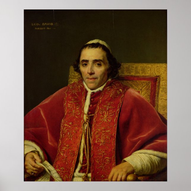 Poster Portrait du Pape Pie VII, 1805 (Devant)