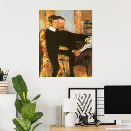 Poster Portrait du père vintage et du fils par Mary Cassa