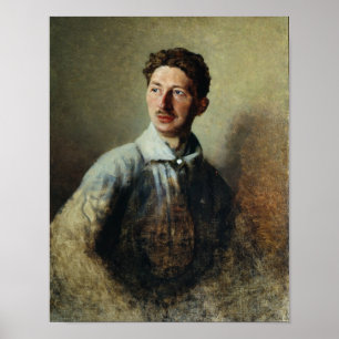 Poster Portrait du poète Sergey Gorodetsky 1909