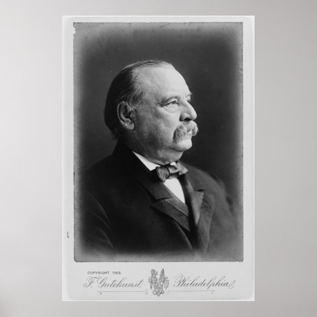Poster Portrait du président Stephen Grover Cleveland (Devant)