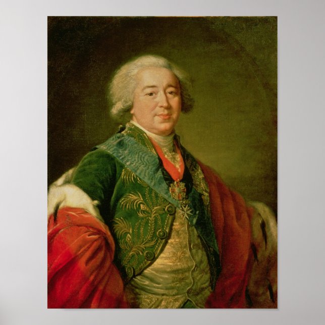 Poster Portrait du prince Alexander Borisovich Kurakin (Devant)