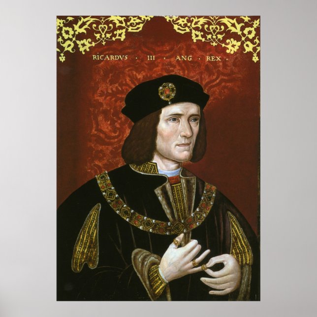 Poster Portrait du roi d'Angleterre Richard III (Devant)
