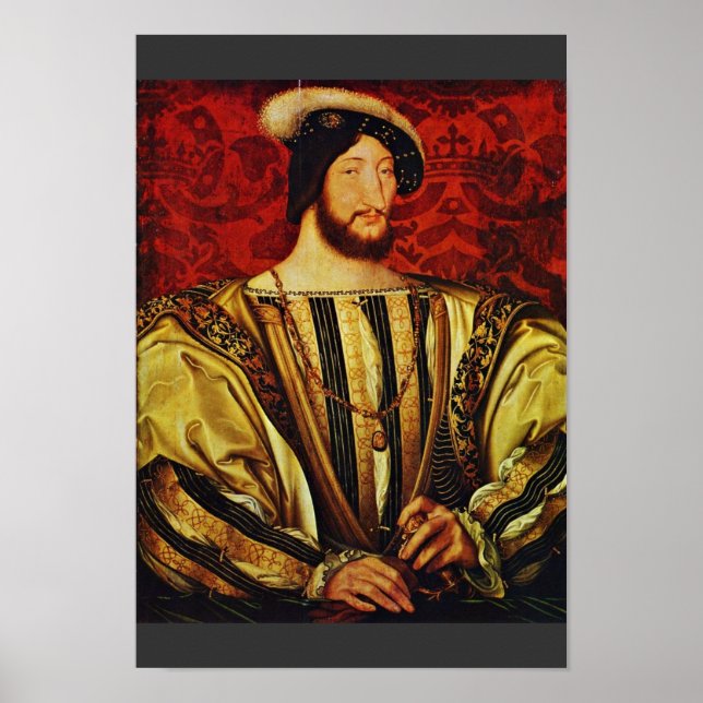 Poster Portrait Du Roi François Ier De France, Par Clouet (Devant)