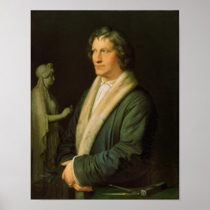 Poster Portrait du sculpteur Bertel Thorvaldsen