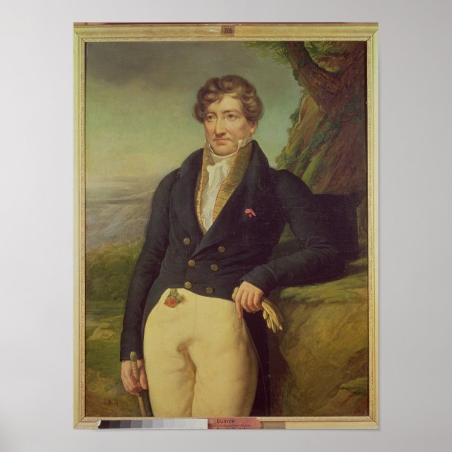 Poster Portrait du zoologiste français (Devant)