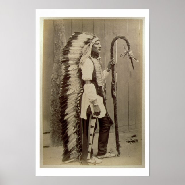 Poster Portrait d'un Amérindien de 'Buffalo Bill's (Devant)