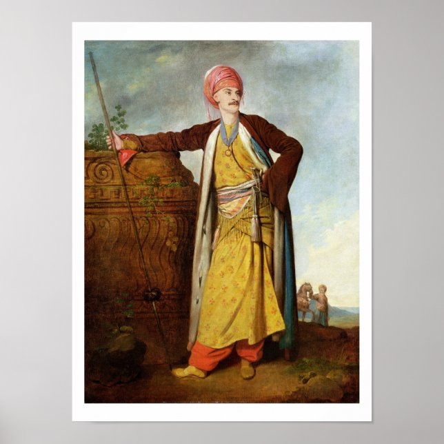 Poster Portrait d'un Arménien, 1771 (huile sur toile) (Devant)