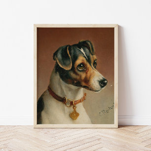 Poster Portrait d'un Jack Russel Terrier   Carl Reichert
