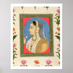 Poster Portrait d'une dame noble, de la petite aube de