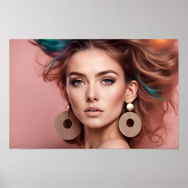 Poster portrait d'une femme (Devant)