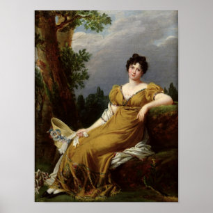 Poster Portrait d'une femme assise