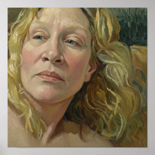 Poster Portrait d'une femme d'après Van Gogh
