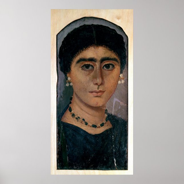 Poster Portrait d'une femme, de Fayum, 1er siècle (Devant)