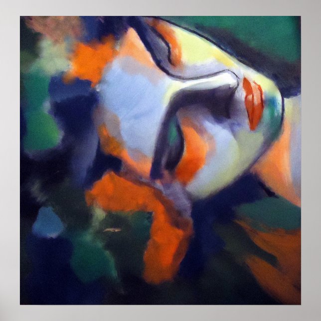 Poster Portrait d'une femme endormie "Nightfall" (Devant)