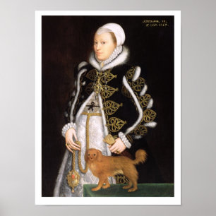 Poster Portrait d'une femme, probablement Catherine