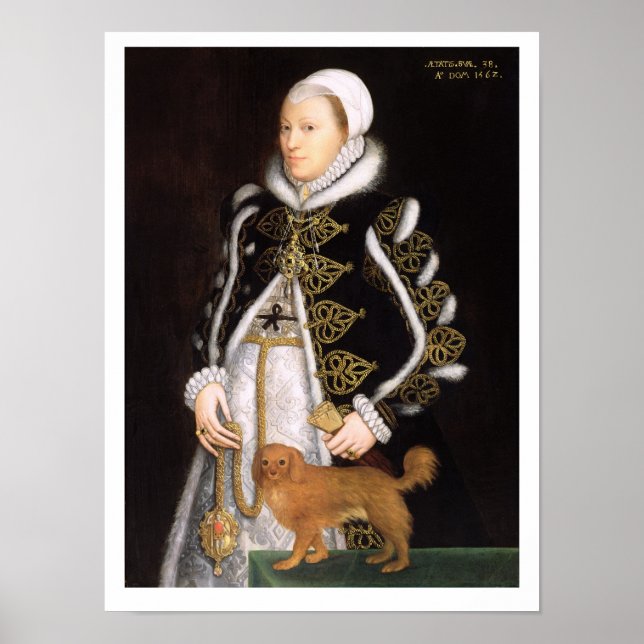 Poster Portrait d'une femme, probablement Catherine Carey (Devant)