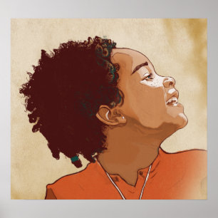 Poster Portrait d'une fille