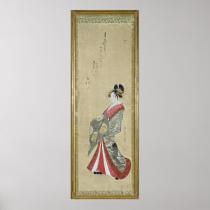 Poster Portrait d'une jeune courtisane