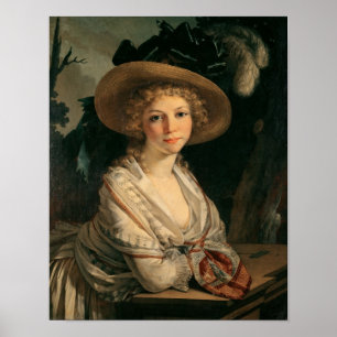 Poster Portrait d'une jeune femme