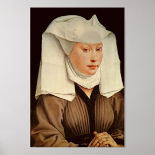 Poster Portrait d'une jeune femme dans un Casquette en pe