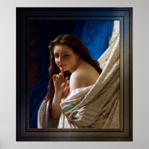 Poster Portrait d'une jeune femme par Pierre Auguste Cot
