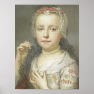 Poster Portrait d'une jeune fille