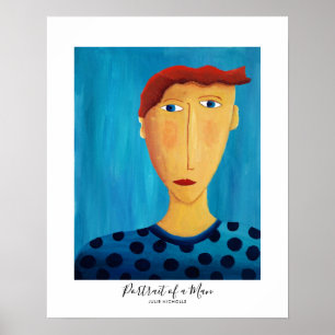 Poster Portrait d'une peinture humaine