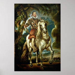 Poster Portrait équestre du duc de Lerma 1603