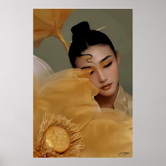 Poster Portrait Geji GaiGai Chinese Dance (Devant)