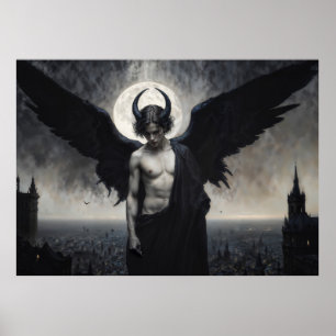 Poster Portrait gothique de Lord Lucifer