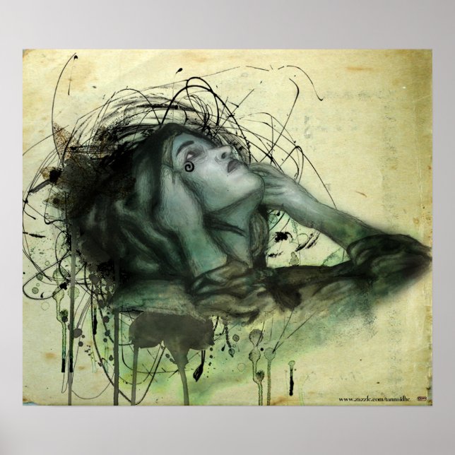 Poster Portrait Grunge Hood (Devant)