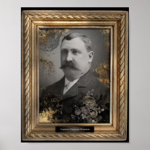 Poster Portrait hanté   Mustache Man  