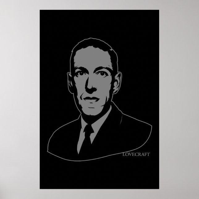 Poster Portrait HP Lovecraft (Devant)