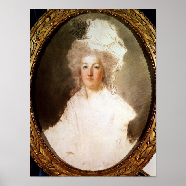 Poster Portrait inachevé de Marie-Antoinette (Devant)