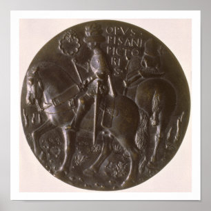 Poster Portrait medal, reverse depicting Gianfrancesco Go