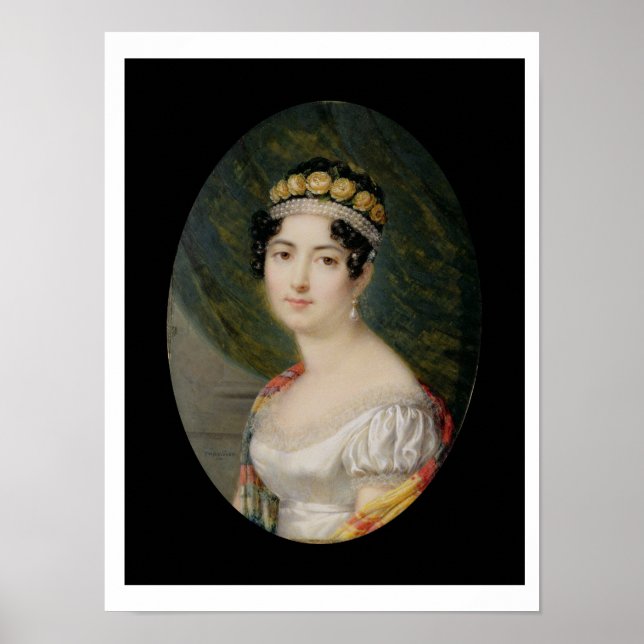Poster Portrait Miniature de l'impératrice Joséphine (176 (Devant)